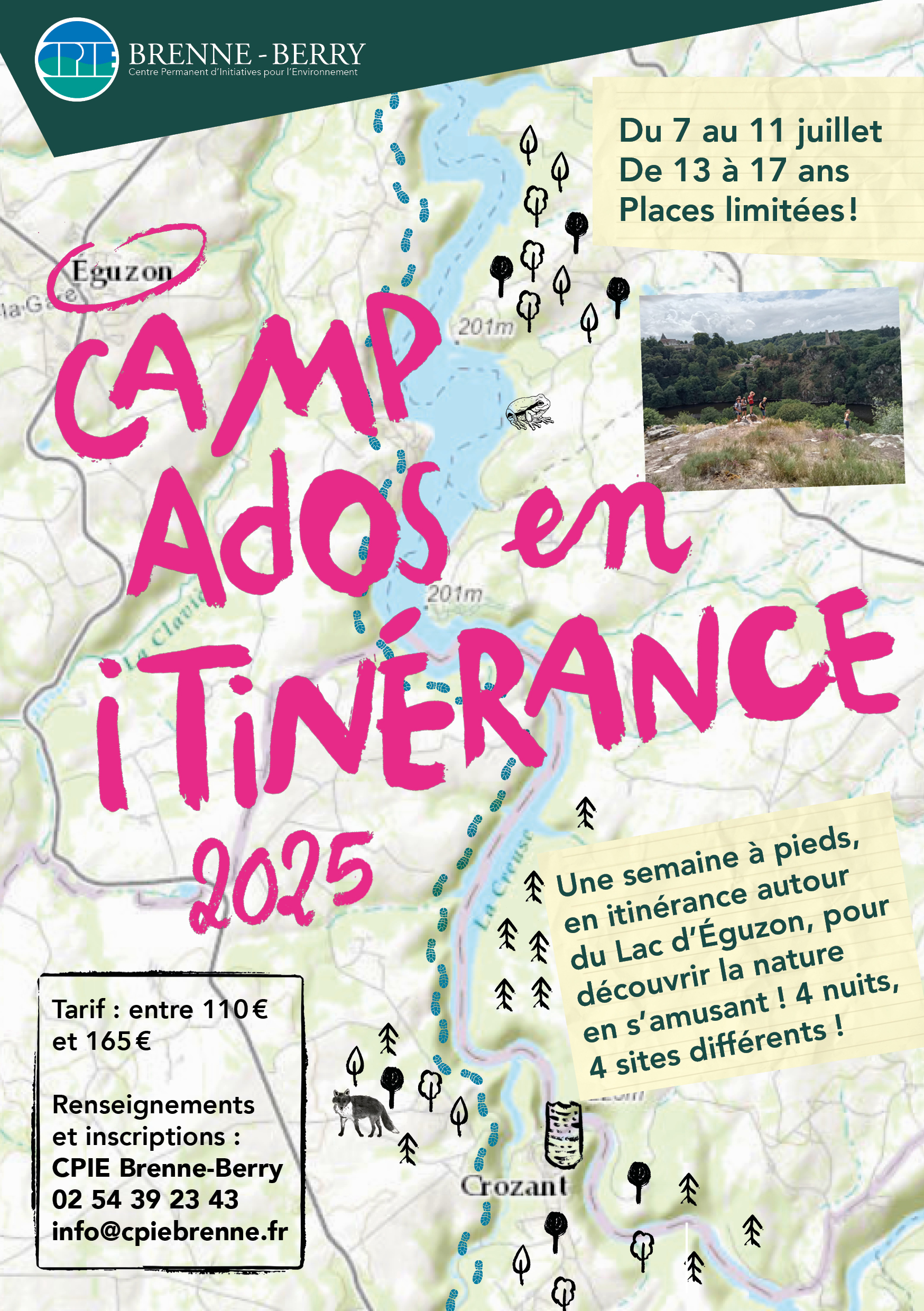 Camp ados en itinérance | 1er rendez-vous : réflexion sur le parcours et préparation des sacs à dos