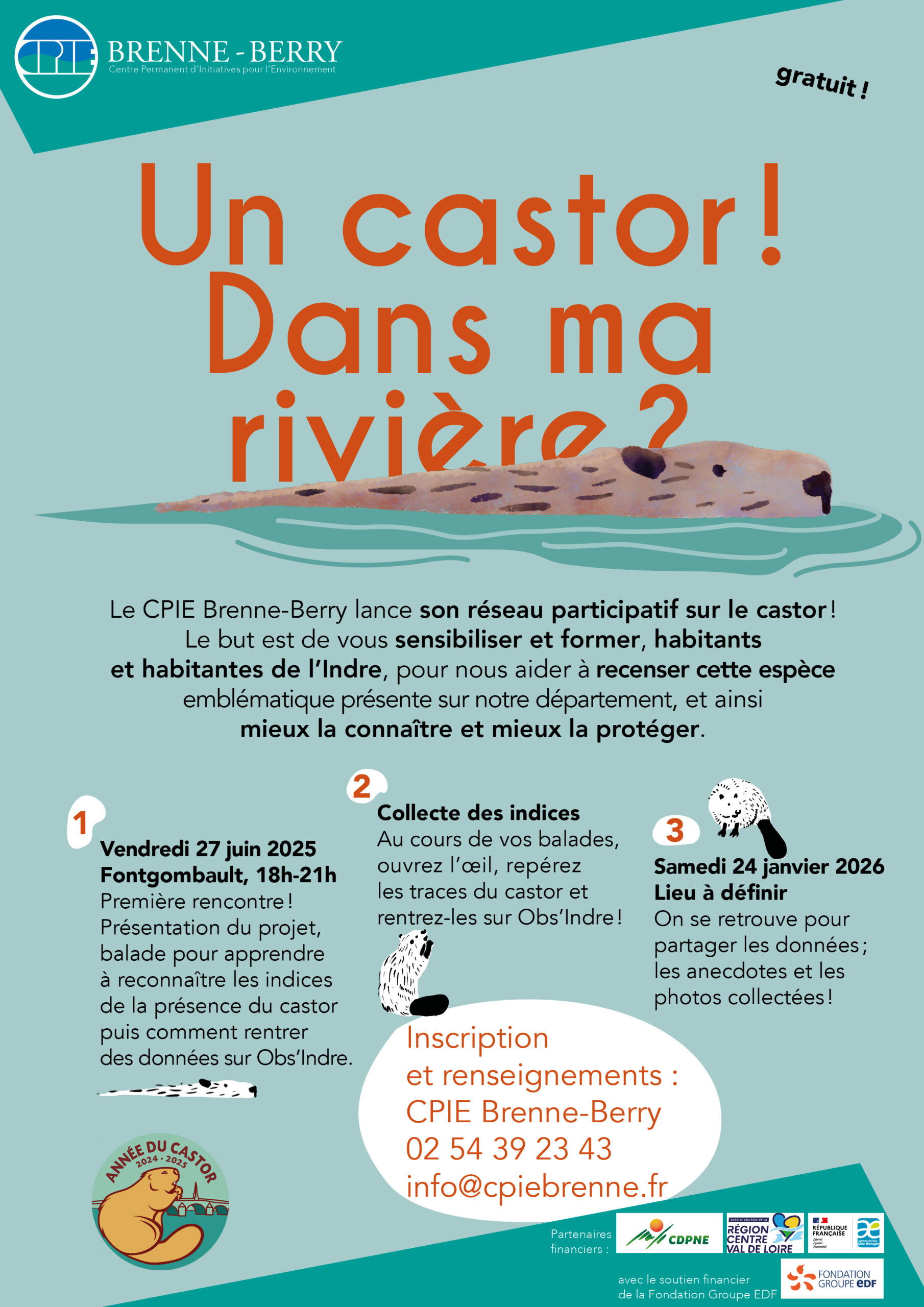 Un castor ! Dans ma rivière ? | Soirée de présentation