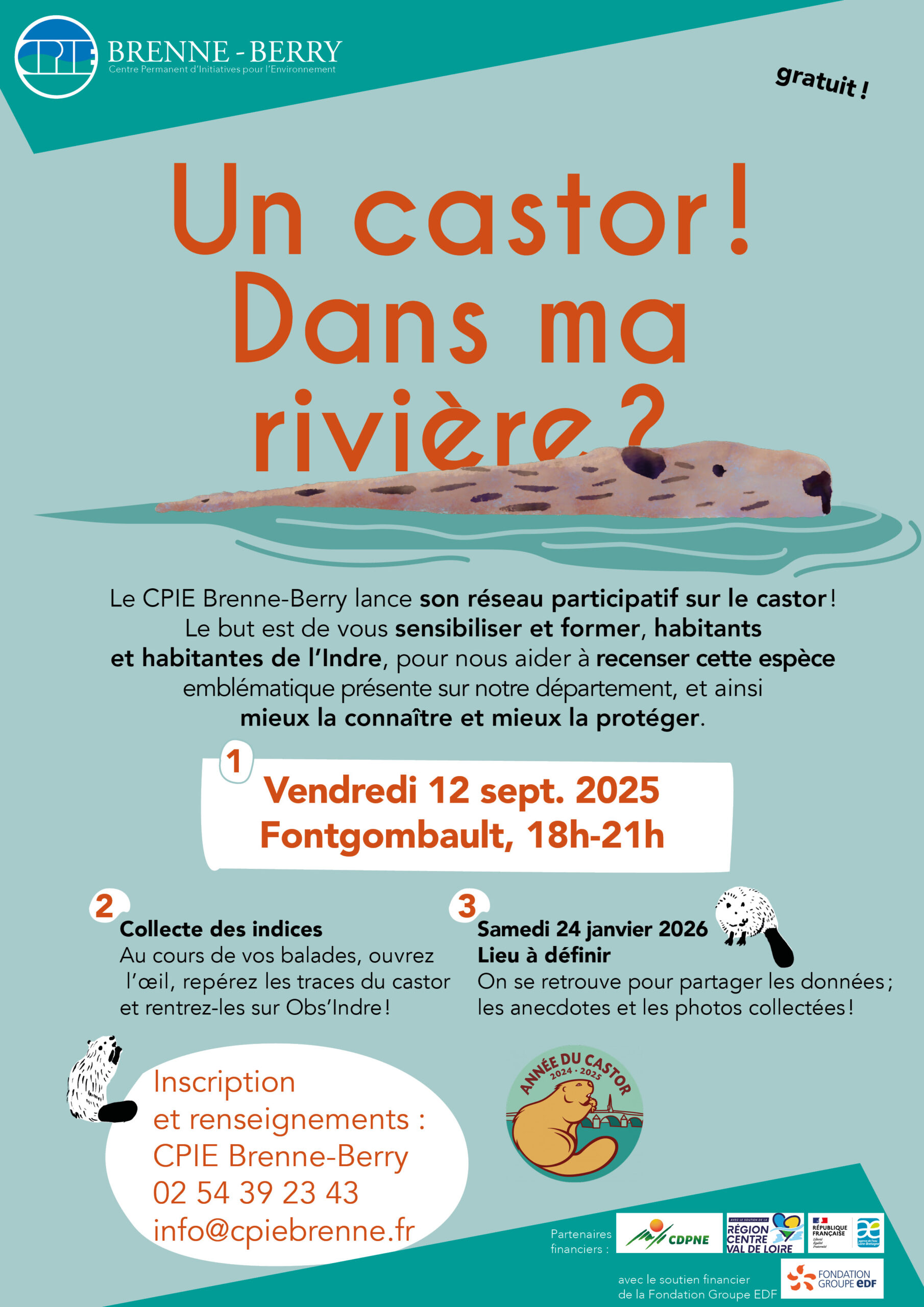 Un castor ! Dans ma rivière ? | Soirée de présentation